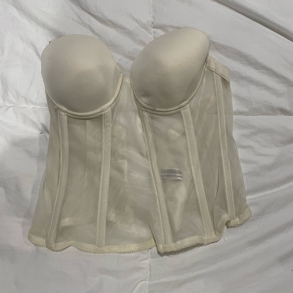 White bustier